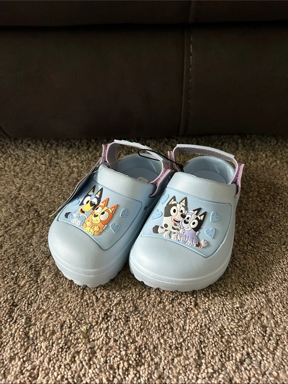 Bluey Light Blue Kids Slip-On Clogs